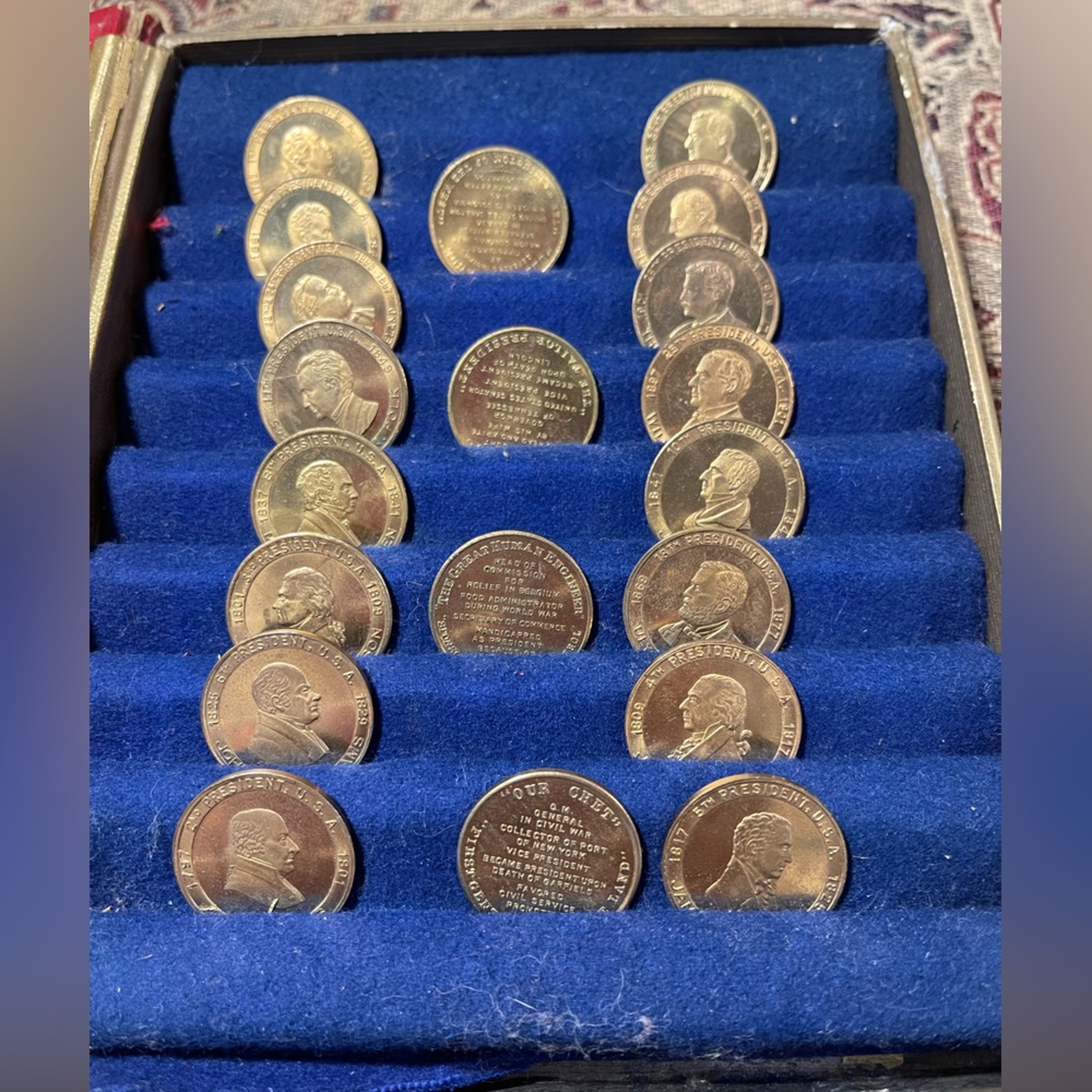Vintage collectors set A coin history of our Presidents. USA Liberty edition